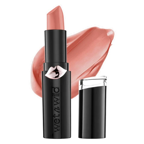 wet n wild Mega Last Matte Lip Color, Semi Matte Hyaluronic Acid Infused, Long Lasting Full Coverage for a Nourishing Pout, Cruelty-Free & Vegan - Bare it All