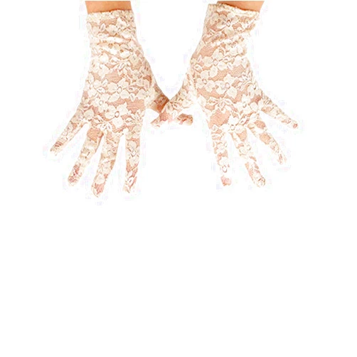 GREATLOVE Hosfairy Women's Summer Elegant Short Lace Elastic Gloves