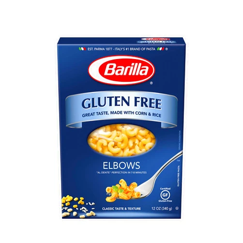 By Barilla Barilla Gluten Free Elbows Pasta, 12 Ounce - Non-GMO Gluten Free Pasta Made with Blend of Corn & Rice - Vegan