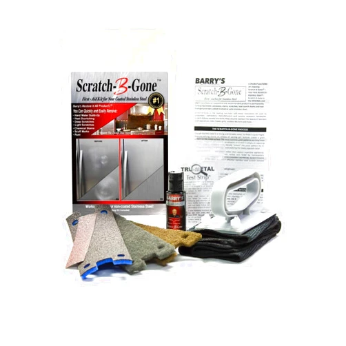Barry's Restore It All Products - Scratch-B-Gone Homeowner Kit | The #1 selling kit used to remove scratches, rust, discoloration and more from non-coated Stainless Steel!