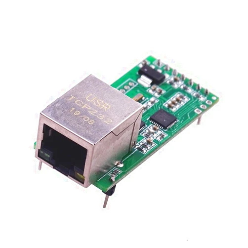 Midzooparts FS100P USR-TCP232-T2 Tiny Serial Ethernet Converter Module Serial UART TTL to Ethernet TCPIP Module Support DHCP and DNS