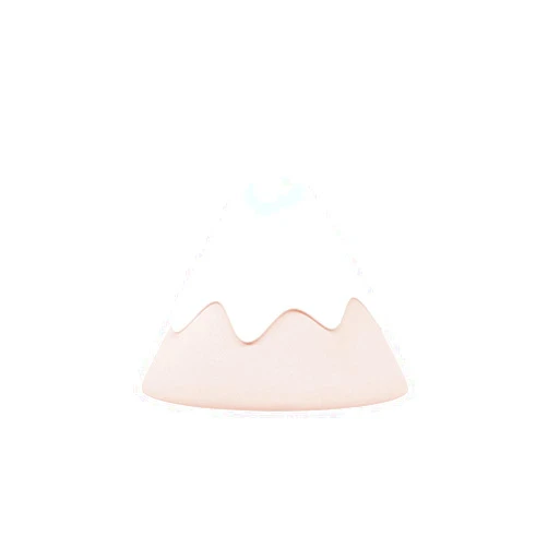 DesignNest Night Light, DesignNest, Snow Mountain lamp, Tap Control, Timer Setting, Soft Silicone, Dimmable, Soft Eye Caring, Rechargeable, Portable, Nursery lamp, Nursery Decor (Pink)