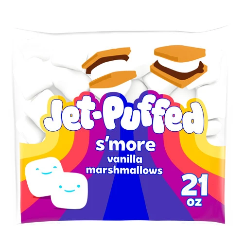 Jet-Puffed S'more Vanilla Marshmallows, 21 oz Bag