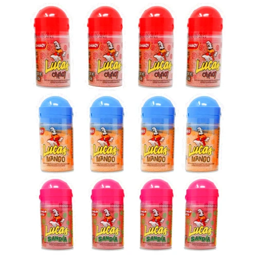 Snackivore Lucas Baby Bottles Candy Variety 3 Flavors 4 of Each (Pack of 12) Lucas Mexican Candy Baby Bottles, Mango Candy Mexican. Lucas Candy, Lucas Chamoy Powder, Lucas Powder Candy, Mexican Candy Chamoy, Mini Chamoy