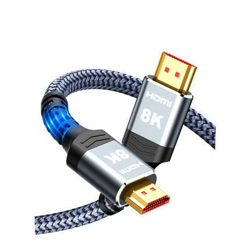 Highwings 8K@60 HDMI Cable 10FT/3M, 48Gbps 2.1 High Speed HDMI Braided Nylon 4K120 144Hz RTX 3090 eARC HDR10 4:4:4 HDCP 2.2&2.3 Compatible for PS5, PS4, UHD TV and PC