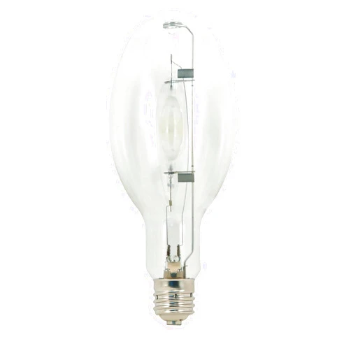 Satco S5878 4200K 400-Watt Clear Pulse Start Universal Mount Mogul Base ED28 Metal Halide Lamp