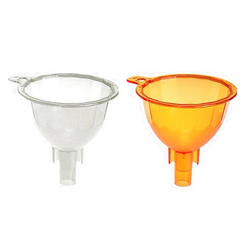 Seiei Seii 1605316054 Express Funnel, Set of 2, Orange & Transparent, 3.9 x 4.5 inches (9.8 x 11.6 x 10.6 cm)