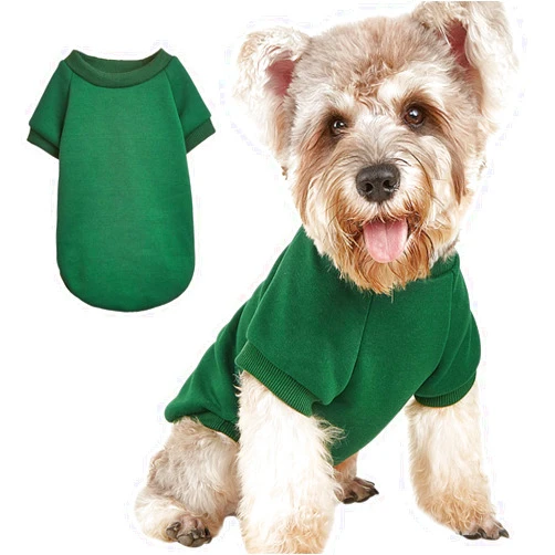 JOUHOI Puppy Sweater for Small Dogs Clothes Warm Winter Cat Clothe Pet Sweatshirt Knitwear Doggie Kitten Clothing, Green, X-Small