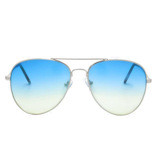 The Fresh Classic Metal Frame Oceanic Color Lens Aviator Sunglasses Gift Box