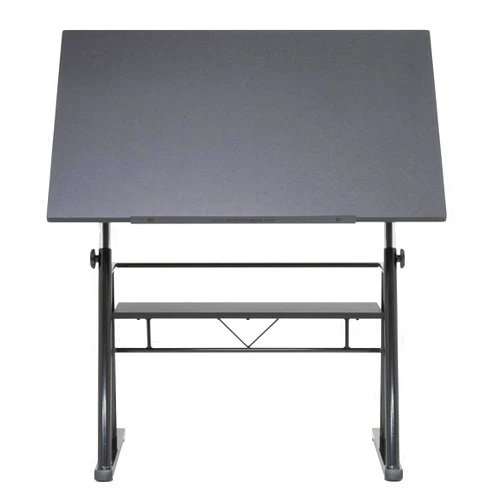 SD STUDIO DESIGNS STUDIO DESIGNS Zenith Craft Desk Drafting Table, Top Adjustable Drafting Table Craft Table Drawing Desk Hobby Table Writing Desk Studio Desk, Black, 13340