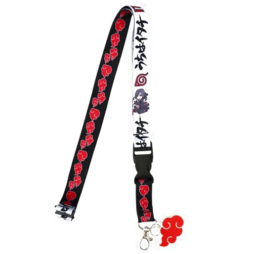 Bioworld Itachi Uchiha Lanyard with Clear ID Sleeve and Keychain