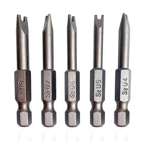 SKZIRI Spanner Screwdriver Bits 5in1 Set U4 U5 U6 U7 U8, SKZIRI 5PCS U-shaped Screwdriver Bit Magnetic Power Tools 1/4