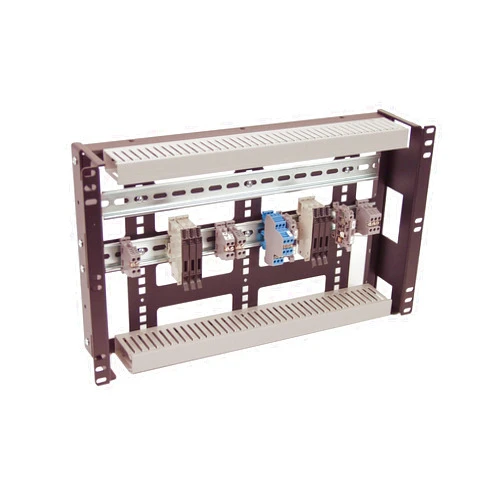 IAENCLOSURES IRP1063D 6U Rackmount 3.78 inch Low Profile DIN Rail Panel for Industrial Standard EIA-310 19 inch 2-Post Relay Rack or 4-Post Server Rack