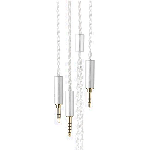 Moondrop LINE V/W 6N Single Crystal Copper Silver-Plated Litz Earphone Upgrade Cable IEMs (LINE V)