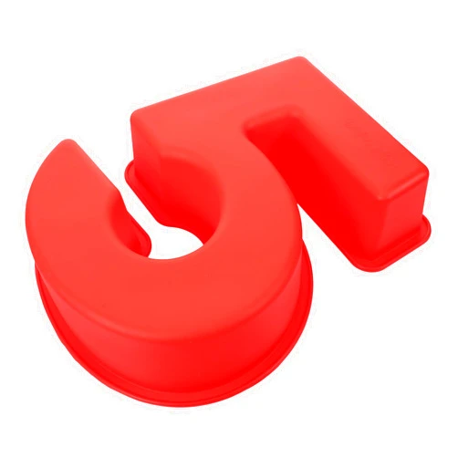 WATIIFUFU Cake Mold Number 5 Cake Pan Bakery Baking Tool Silicone Baking Mold Number Cake Tins Home Accessory Small Baking Mold Bakery Number Cake Pan Baking Supply Baking Mold Tool