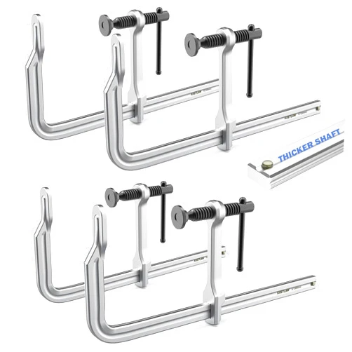 KRETLAW 12 Inch Heavy-duty Bar Clamps (1200 lbs), 4-Pack, 4-3/4