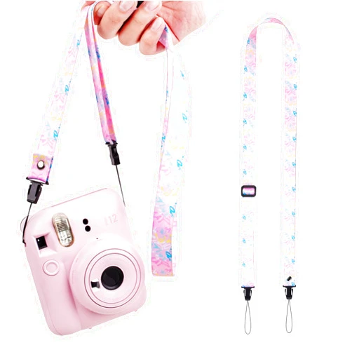 VOVMOEYA Camera Strap Kids,Camera Lanyard Neck Strap Kids,iPad Strap for Kids,Children Camera Strap for Fujifilm mini Camera Kodak Smile + Smile plus(Pink)