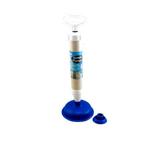 Dependable Industries inc. Essentials High Pressure Powerful Pump Multi-Drain Plunger Bathroom Kitchen Toilet Shower Sinks (Blue)