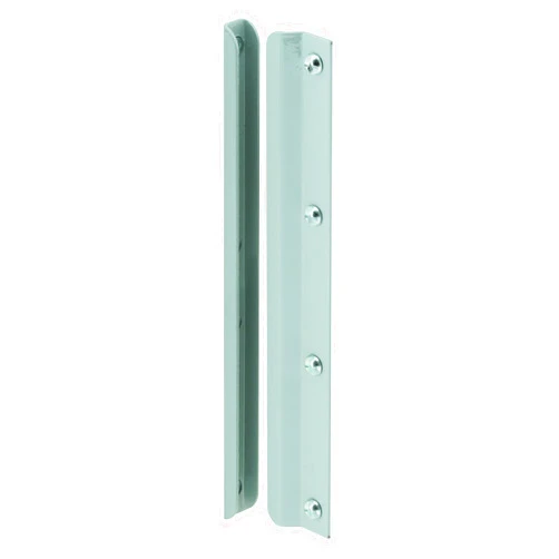 Prime-Line MP9513 Latch Shield, 12 In., Steel, Gray, In-Swinging Doors (Single Pack)