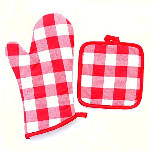 ZONGR Retro Silver Potholders Oven Mitts and BBQ Gloves-Oven Mitts and Pot Holders with Recycled Cotton Infill Cooking Gloves
