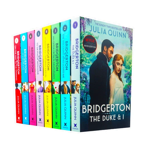 By Julia Quinn (Author) Bridgerton Family Book Series Complete Books 1 - 8 Collection Set by Julia Quinn NETFLIX