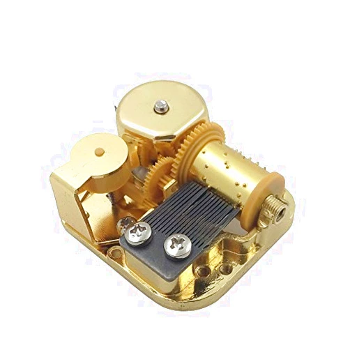 Helen Zora 18 Note Windup Gold Plating Clockwork Mechanism DIY Music Box Movement Many Songs for Choose