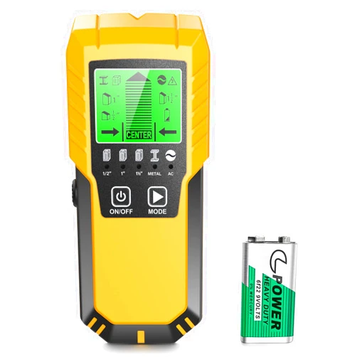 Povlen Stud Finder Wall Scanner Detector - 5 in 1 Electronic Wall Wood Metal Stud Locator Edge Center Sensor Beam for Live AC Wire Pipe Metal Lumber Joist Drywall Framing Detection