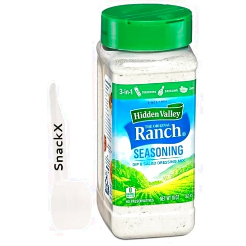 SNACKX FREEZE Hidden Valley Original Ranch Salad Dressing and Seasoning Mix (16 oz.) Includes SnackX Measuring Spoon.