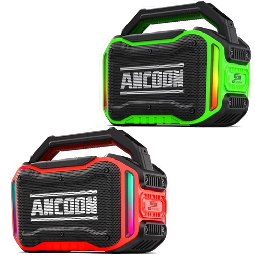 ANCOON Bluetooth Speakers Red+Green