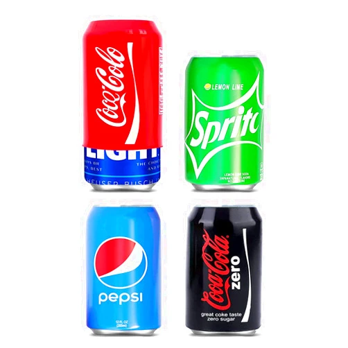 Simplation Can Covers that Look Like Soda, Silicone Sleeves for Cans, Can Wraps, Fits All 12FL OZ 355ml. (Mixed - 4 Pack)