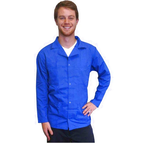 StaticTek 5049 ESD Lab Coat-Certified Level 3 Shielding Smock, Light Blue, 3XL | TT_JWC5407LB