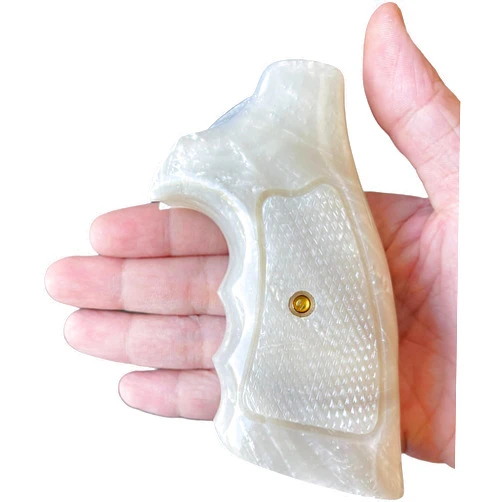 Generic BMPL Rossi Handgun Grips Compatible Replacement for Rossi, Small Frame Square Butt Resin Polyester Revolver Checkered Grips Smooth Handmade Handcraft