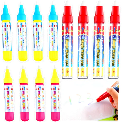 Outus 12 Pcs Water Doodle Pens Water Drawing Doodle Pens, Replacement Water Markers Pens for Book Toddlers Kids Doodle Mat Water