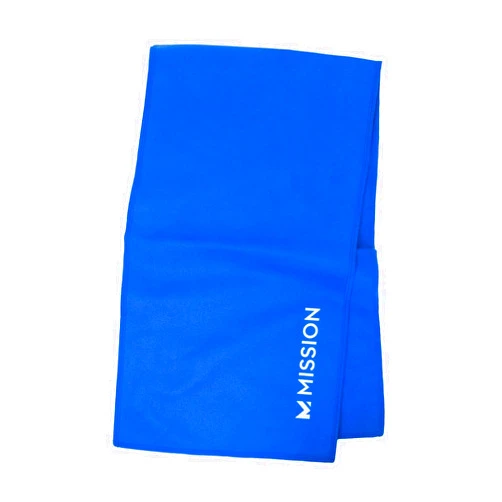 Mission On-The-Go Cooling Towel, Blue - Soft, Lightweight Fabric - Cools Up to 2 Hours - UPF 50 Sun Protection - Machine Washable