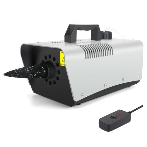 Blessny High-velocity Snow Machine, Wired Remote Portable Premium Artificial Snowflake Machines for Indoor Outdoor Christmas Party, 650W Low Consumption with Max 2000CFM Output, ETL Listed