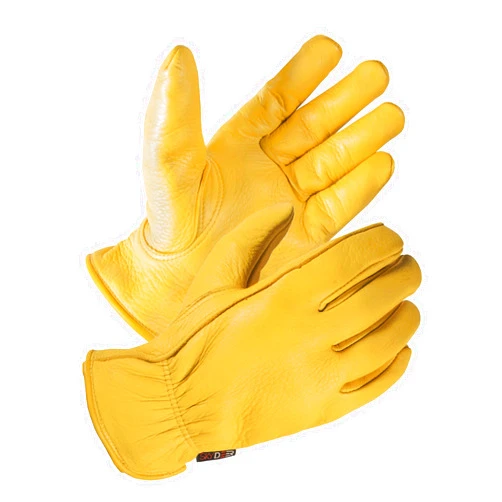 SKYDEER Full Grain Deerskin Leather Gloves for Men and Women, Extra Soft and Hands Protection, 3D Ergonomic Design