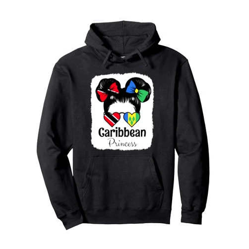 Trinidad Tobago and Vincent Heritage Caribbean Princess Trinidad Tobago and Vincent Mix Heritage Pullover Hoodie