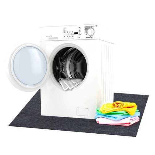 Fanfanwin Under Washing Machine Mat 60 x 36 Inches Absorbent Waterproof Floor Mat for Fridge Refrigerator Floor Protector Freezer Mat for Washer Dryer Washing Machine Home Appliance, Noise Reducing