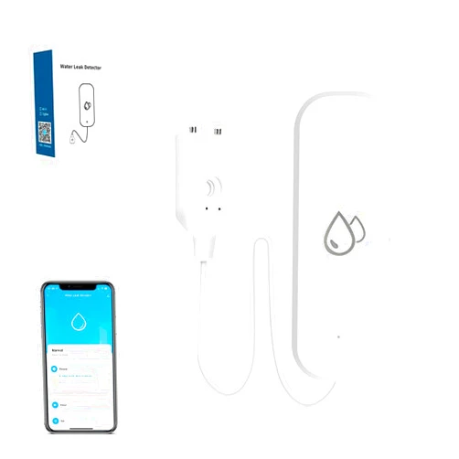 IHSENO Zigbee Water Leak Sensor, Require Zigbee Hub, Tuya Water Leak Detector for Alarm System and Smart Home Automation for Kitchen Bathroom Compatible with Alexa Google Home (1)