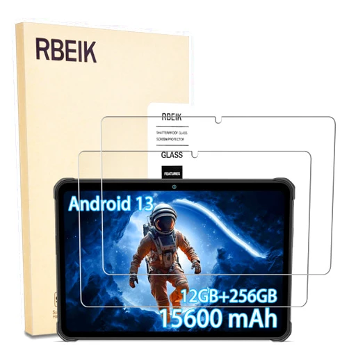 RBEIK 2PACK 9H Hardness Tempered Glass Screen Protector for HOTWAV R7 Rugged 10.1
