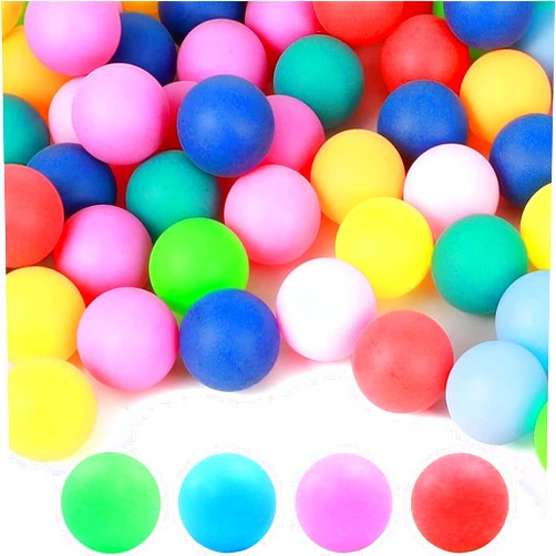 Huansihan 30 Pcs Colored Table Tennis Balls, Plastic Ping Pong Balls for Ball Pit, 40mm for Pong Game and Advertising, Kids, DIY, Fun Arts, Pet Toys