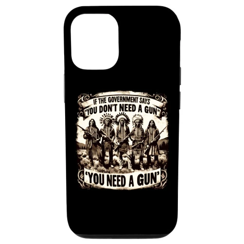 CharlIan Minds - Right To Bear Firearms iPhone 15 Pro If Government Says You Don't Need A Gun Funny Case