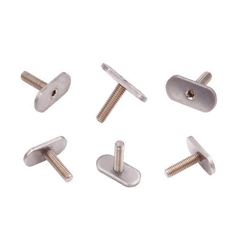 METER STAR 6pcs 304 Stainless Steel M6 Threads Kayak Rail/Track Screws & Track Nuts T Bolt Hardware Gear Mounting Accessories Kit,Kayak Rail Track Accessories for Kayaks Canoes Boats Rails