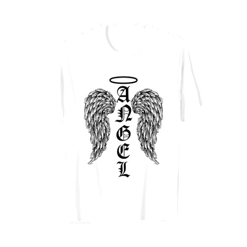 UAB KIDKIS Angel Wings Halo Feathers God Awesome Funny Gift T-Shirt