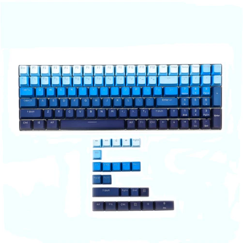 YMDK 108 122 Double Shot Backlit Moonrise Keycaps PBT Shine Through OEM Profile Keycap for MX Mechaniccal Keyboard 61 68 84 87 104