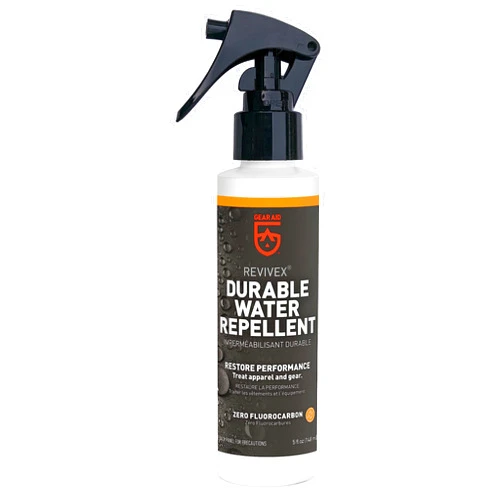 Gear AID Revivex Durable Water Repellent (DWR) Spray for Waterproofing, Restoring Performance on Nylon Jackets, Gore-TEX, Paddle, Snow and Camping Gear
