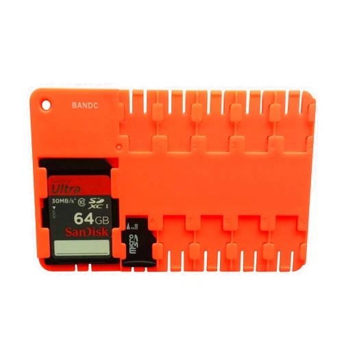 BANDC 2pcs Red Micro Sd/sdhc/sdxc Card Storage Holder Case (Memory Card Not Included)