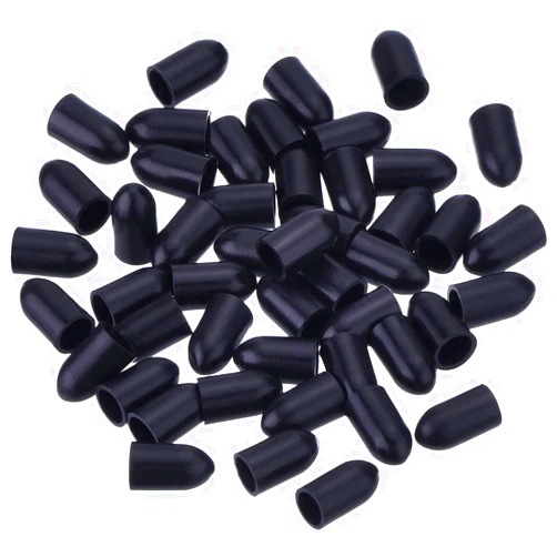 HANXOZU 50 Pcs Pourers Dust Covers Olive Oil Liquor Bottle Pour Spout Cover Rubber Caps (Not Include the Spout)