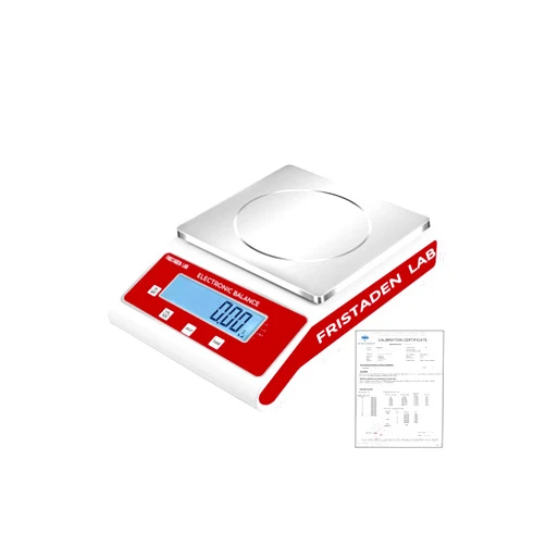 Fristaden Lab Scale | 2000 g x 0.01 g | Calibration Certificate | USA Company - Digital Lab Balance with Professional Load Cell, Metal Support Structure and Thorough Calibration - Scientific Scale
