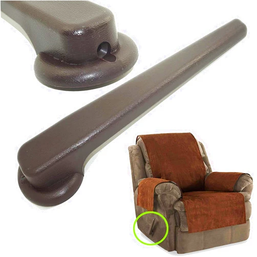 AUXPhome Universal Brown Plastic Sofa Chair Recliner Release Pull Handle Replacement Parts, 5/8